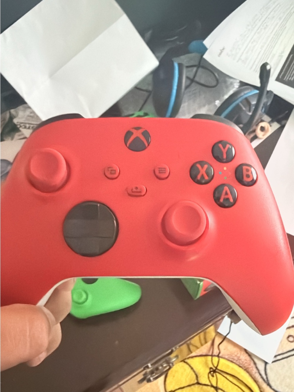 Xbox Wireless Controller in Red - Comfortable Gaming Grip 2 controllers